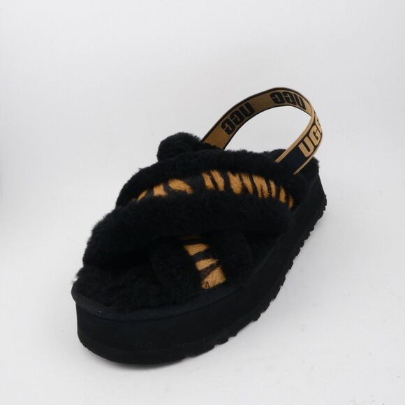 UGG Disco Cross Slide Tiger Print Flatform Slipper Sandal Women's Women's US:10 - Picture 9 of 12